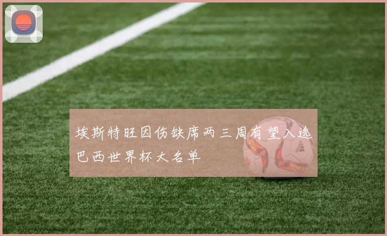 埃斯特旺因伤缺席两三周有望入选巴西世界杯大名单